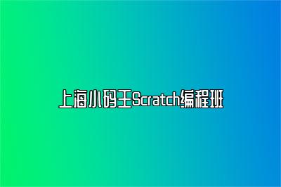 上海小码王Scratch编程班