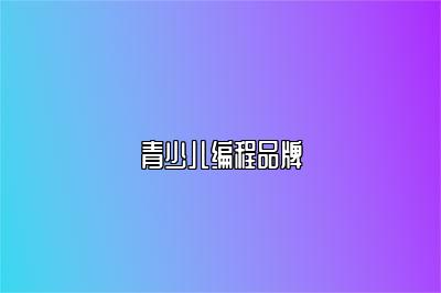青少儿编程品牌