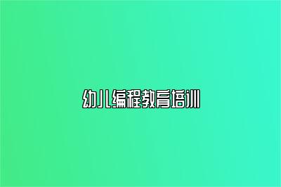 幼儿编程教育培训 