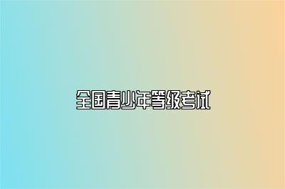 全国青少年等级考试 