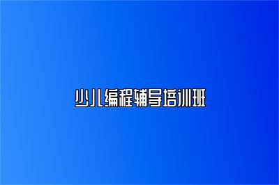 少儿编程辅导培训班 