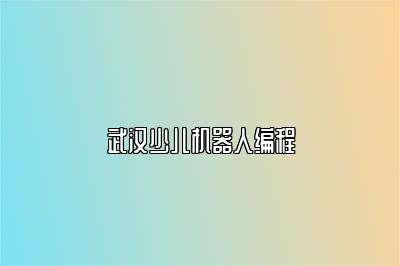 武汉少儿机器人编程